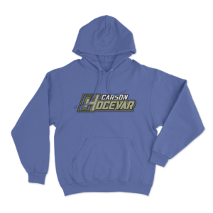 Carson Hocevar Logo Hoodie Blue