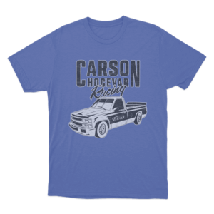 Carson Hocevar Racing Truck T Shirt Blue