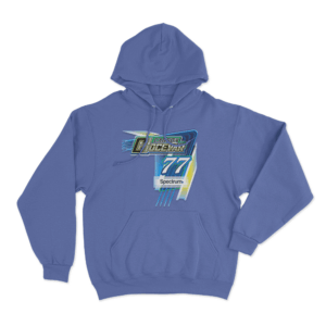 Carson Hocevar Spire Motorsports 77 Spectrum Hoodie Blue 1
